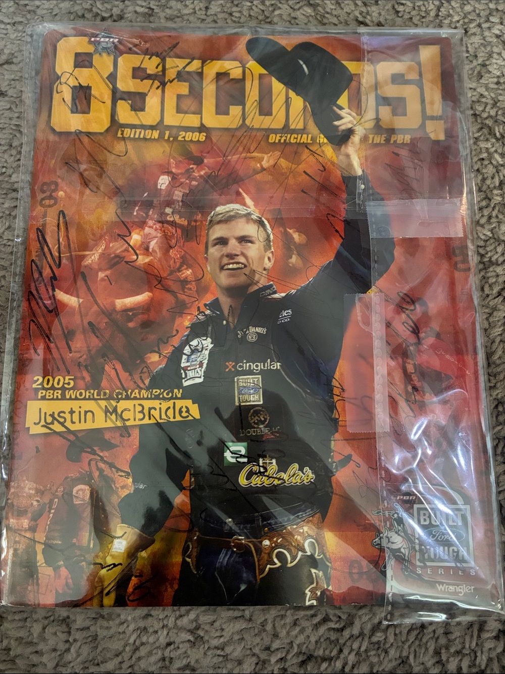PBR 8 Seconds edition 1 2006 signed by multiple Bull Riders